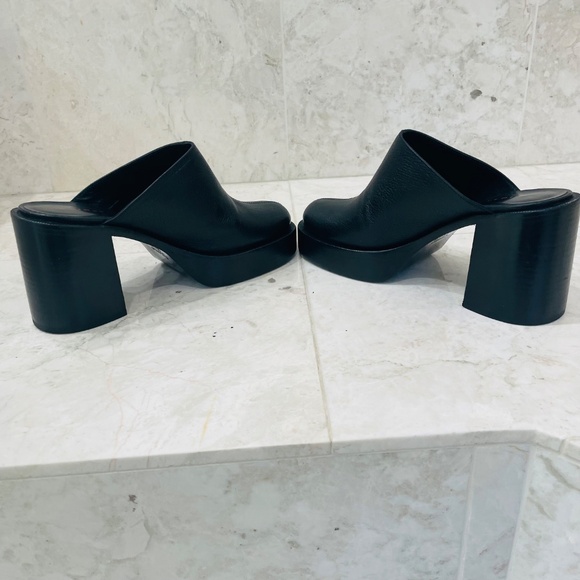 Simon Miller {38} Shoes Platform Mule Low Raid Clog Black - Picture 6 of 11